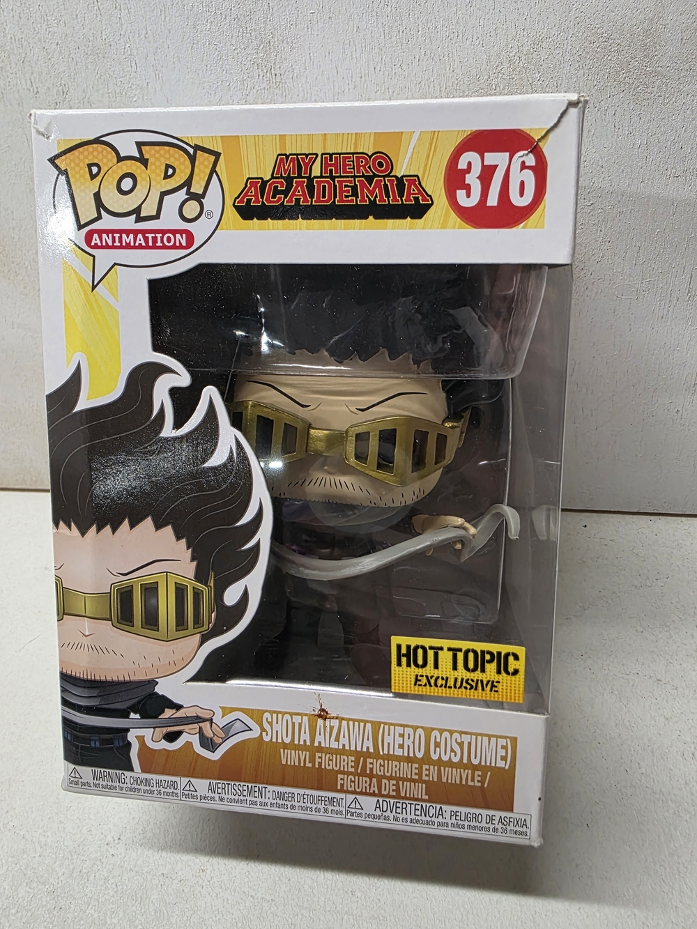 Funko Pop Shota Aizawa Hero Costume #376 My Hero Academia Hot Topic Exclusive Va